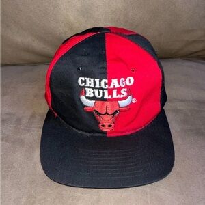 Vintage Chicago Bulls Starter‎ The Classic pinwheel SnapBack hat NBA basketball